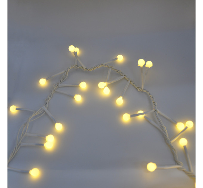 Гірлянда-нитка (String-Lights) 100WW-9 внутрішня, пров.: білий, 3м (Білий-теплий)
