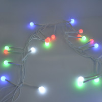Гірлянда-нитка (String-Lights) 100M-9 внутрішня, пров.: білий, 3м (Різнокольорова)