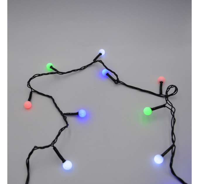 Гирлянда-нить (String-Lights) 100M-6-2 внутренняя, пров.:черный, 7м (Разноцветная)