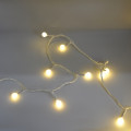 Гирлянда-нить (String-Lights) 100WW-6-1 внутренняя, пров.:белый, 7м (Белый-теплый)