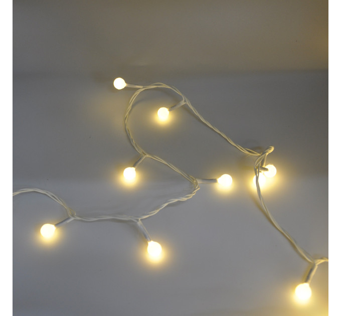 Гирлянда-нить (String-Lights) 100WW-6-1 внутренняя, пров.:белый, 7м (Белый-теплый)