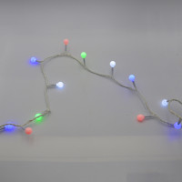 Гірлянда-нитка (String-Lights) 200M-6-1 внутрішня, пров.: білий, 12м (Різнокольорова)