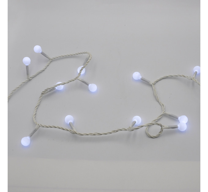 Гірлянда-нитка (String-Lights) 200W-6-1 внутрішня, пров.: білий, 12м (Білий)