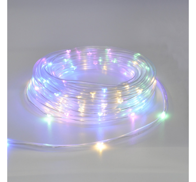 Гірлянда-стрічка (Rope-Lights) Copper Wire100M-3 зовнішня, пров.:прозорий, 10м (Різнокольорова)