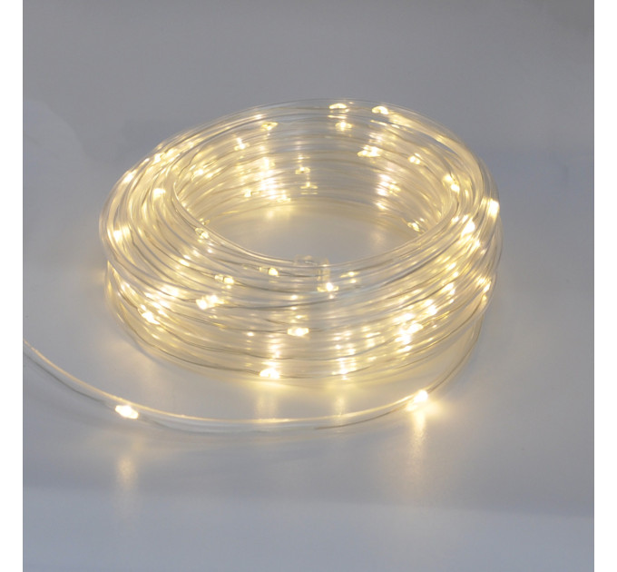 Гірлянда-стрічка (Rope-Lights) Copper Wire100WW-3 зовнішня, пров.:прозорий, 10м (Білий-теплий)