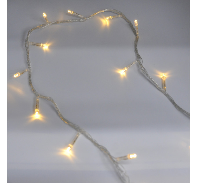 Гирлянда-нить (String-Lights) 300WW-1 внутренняя, пров.:прозрачный, 12м (Белый-теплый)