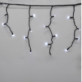 Гірлянда-бахрома (Icecle-Lights) 120 Short curtain-W-2 зовнішня, пров.: чорний, 5м (Білий-теплий)