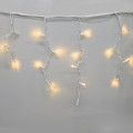 Гирлянда-бахрома (Icecle-Lights) 120 Short curtain-WW-1 наружная, пров.:белый, 5м (Белый-теплый)