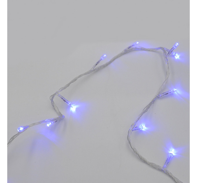 Гірлянда-нитка (String-Lights) 400B-1 внутрішня, пров.:прозорий, 20м (Синій)
