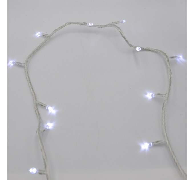 Гірлянда-нитка (String-Lights) 500W-1 внутрішня, пров.:прозорий, 30м (Білий)