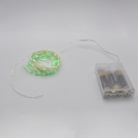Гирлянда-роса (Copper Wire) 100G-1 Battery внутренняя, пров.:прозрачный,  (Зеленый)