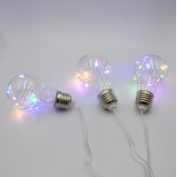 Гірлянда-бахрома (Icecle-Lights) 80M-2 внутрішня, пров.:прозорий, 2м (Різнокольорова)