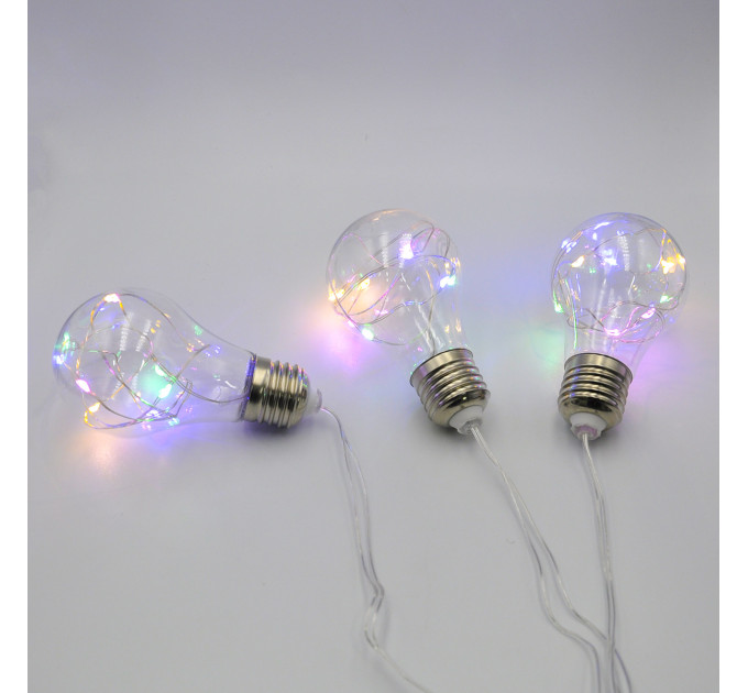 Гірлянда-бахрома (Icecle-Lights) 80M-2 внутрішня, пров.:прозорий, 2м (Різнокольорова)