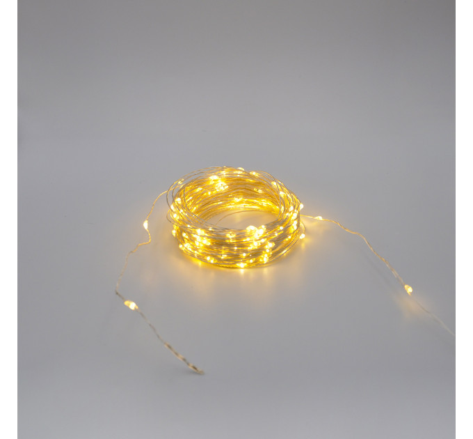 Гірлянда-роса (Copper Wire) 200WW-4 внутрішня, пров.:прозорий, 20м (Білий-теплий)