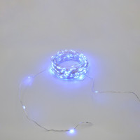 Гірлянда-роса (Copper Wire) 200B-4 внутрішня, пров.:прозорий, 20м (Синій)