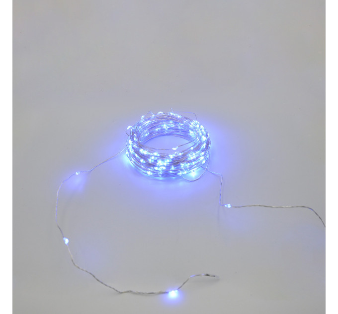 Гірлянда-роса (Copper Wire) 200B-4 внутрішня, пров.:прозорий, 20м (Синій)