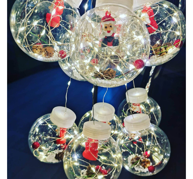 Гірлянда-штора (Curtain Copper) Ball 200WW-1 універсальна, пров.:прозорий, 3м (Білий-теплий)