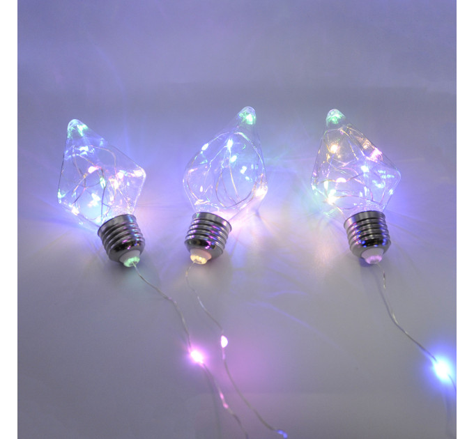 Гірлянда-штора (Curtain-Lights) 150M-5 внутрішня, пров.:прозорий, 3м (Різнокольорова)