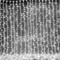 Xmas гірлянда LED (Водоспад 3M*1.5M) 320-W-2 Білий (40) Xmas гірлянда LED (Водоспад 3M*1.5M) 320-W-2 Білий (40)