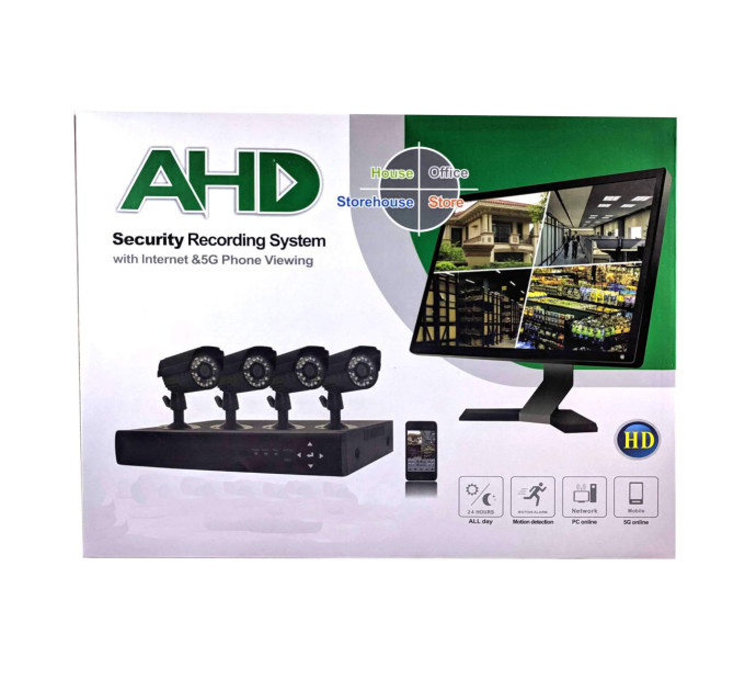 Комплект видеонаблюдения DVR Kit D001-4CH на 4 камеры