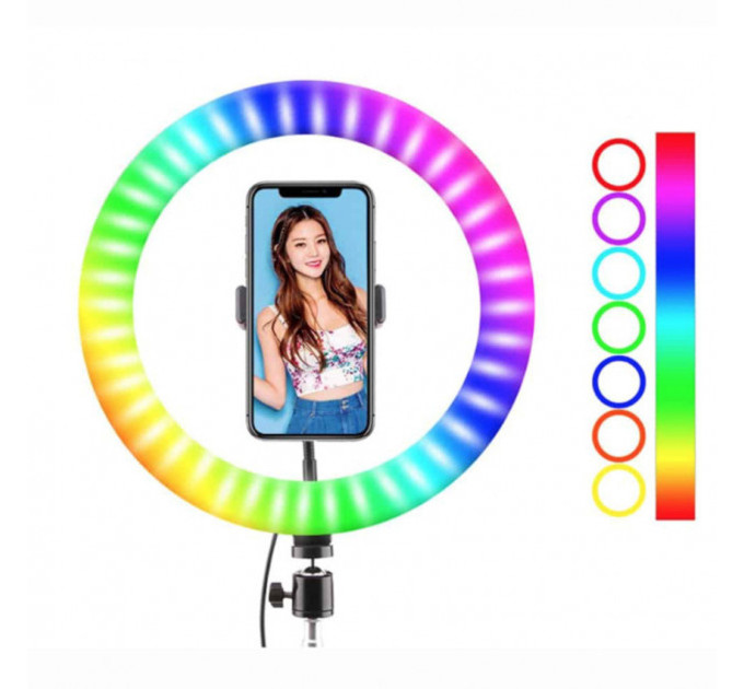 Кільцева лампа RGB 26 см MJ26 LED RING FILL LIGHT BlackBox (c 1 держ.) (СP)