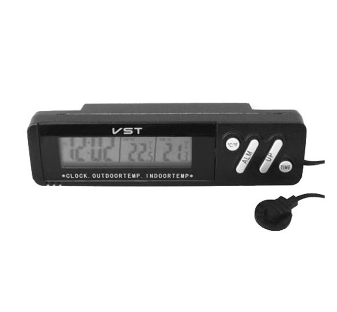 Термометр с часами VST-7067