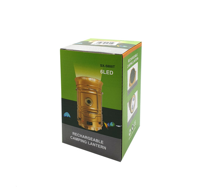Фонарик для кемпинга Camping SX-5800T + Solar