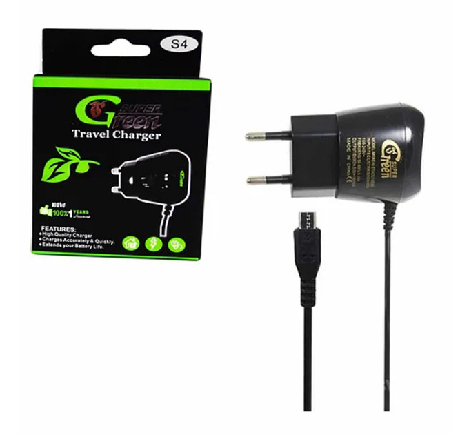 Мережевий зарядний пристрій Super Gree USB V8 (адаптер)