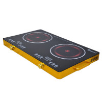 Плита інфрачервона Domotec MS-5881 2кф., 7000Вт. (Чорний)