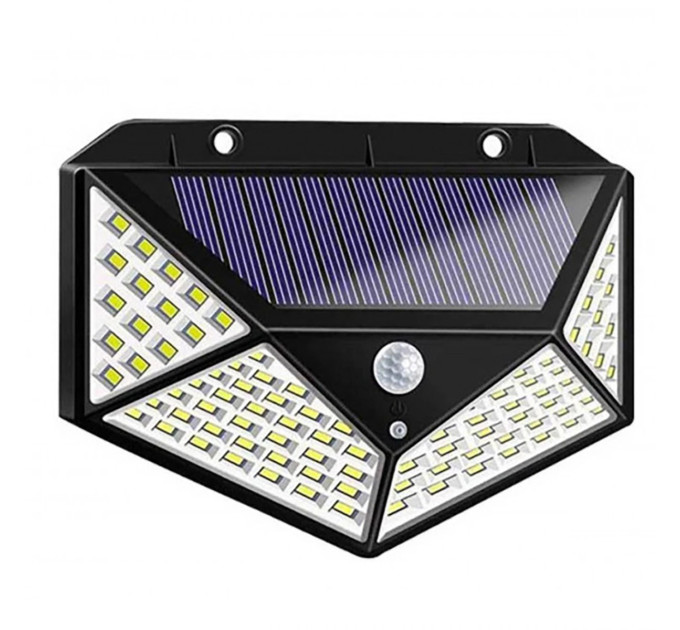 Вуличний настінний світильник із датчиком руху 100LED/CL-100 кут