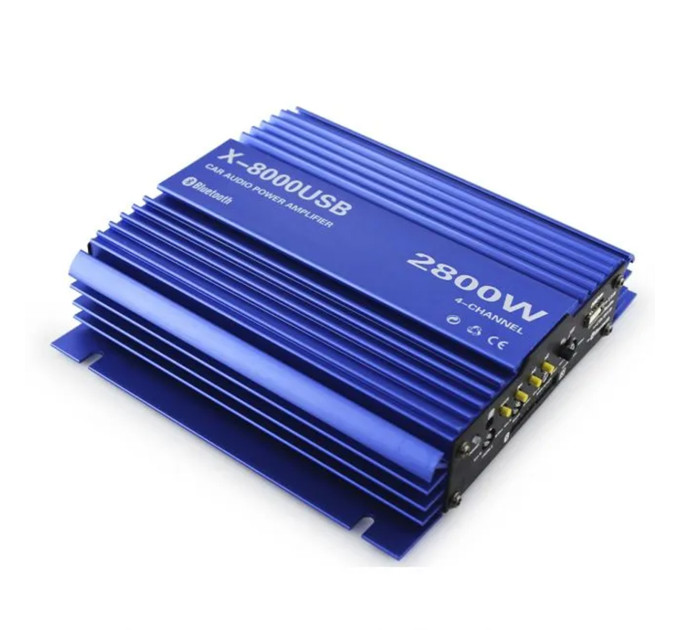 Підсилювач X-8000USB Bluetooth 4Ch 2800W