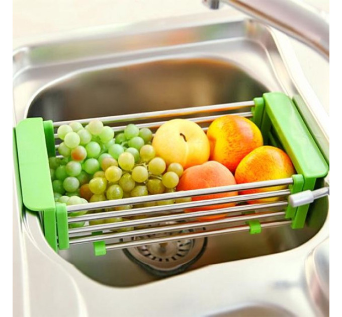 Сушарка для посуду багатофункціональна складана кухонна полиця Kitchen Drain Shelf Rack