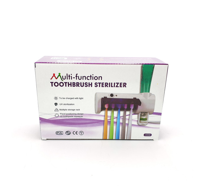 Дозатор зубної пасти з утримувачем щіток BRUSH STERILIZER, УФ стерилізатор