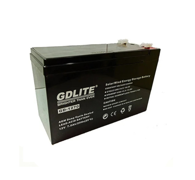Акумулятор 12V/7Ah/20Hr GDLITE GD-1270