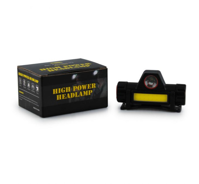 Ліхтарик налобний High Power Head Lamp 8101 COB XPE, магнітний 14500, usb charge