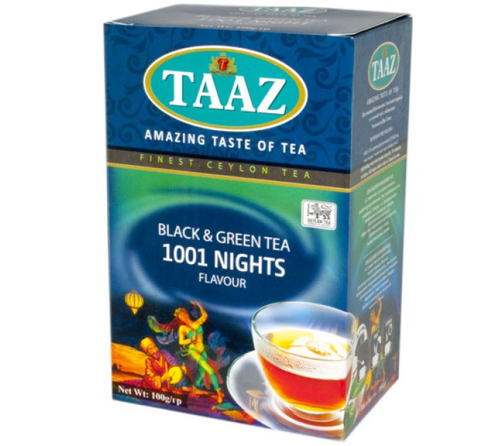 Чай TAAZ 1001 ночь зеленный/черный 100 г