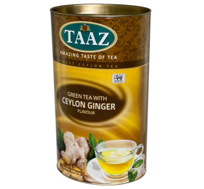 Чай TAAZ Імбирний зелений 100 гр з/б