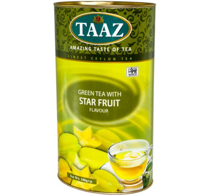 Чай TAAZ Карамболь зеленый 100 гр ж/б