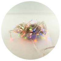 Гирлянда-нить (String-Lights) 200M-1 внутренняя, пров.:прозрачный, 10м (Разноцветная)