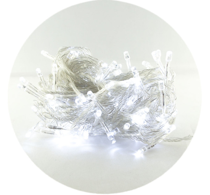Гирлянда-нить (String-Lights) 300W-1 внутренняя, пров.:прозрачный, 12м (Белый)