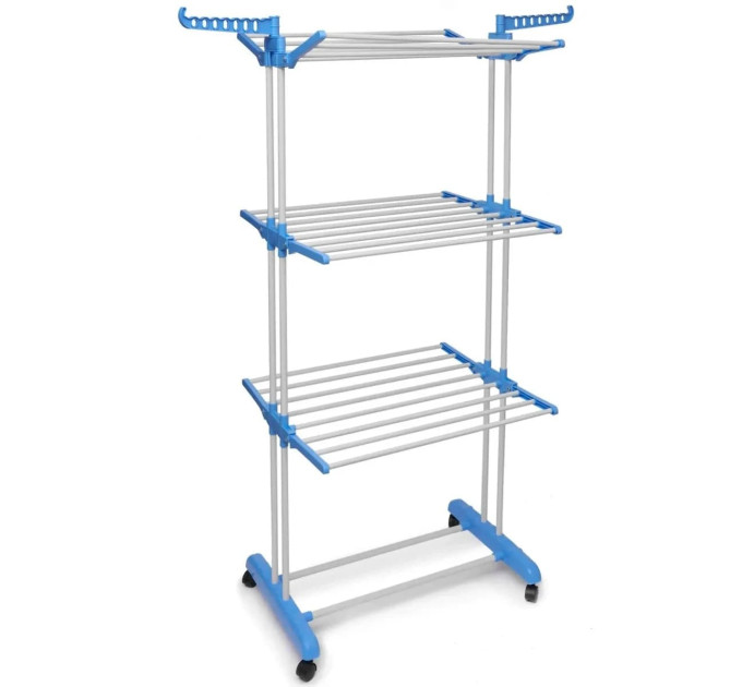 Багатоярусна сушарка до 50 кг Garment Rack With Wheels / Підлогова сушарка (172х73х64)