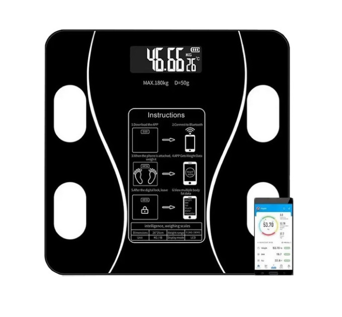 Ваги для підлоги Smart MATARIX MX-454 2017А App 180кг