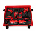 Набор аккумуляторного инструмента 2в1 Шуруповерт+Гайковерт KRAFFTEC 96V 8AH RED