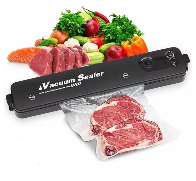 Вакууматор для їжі Vacuum Sealer BLACK UNIQUE