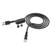 Кабель USB - Lightning + Micro USB + Type-C Magnet HOCO U98