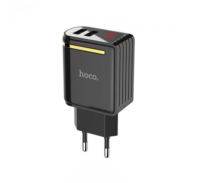 Зарядний пристрій HOCO C39A USB CHARGER DOUBLE LCD (адаптер)