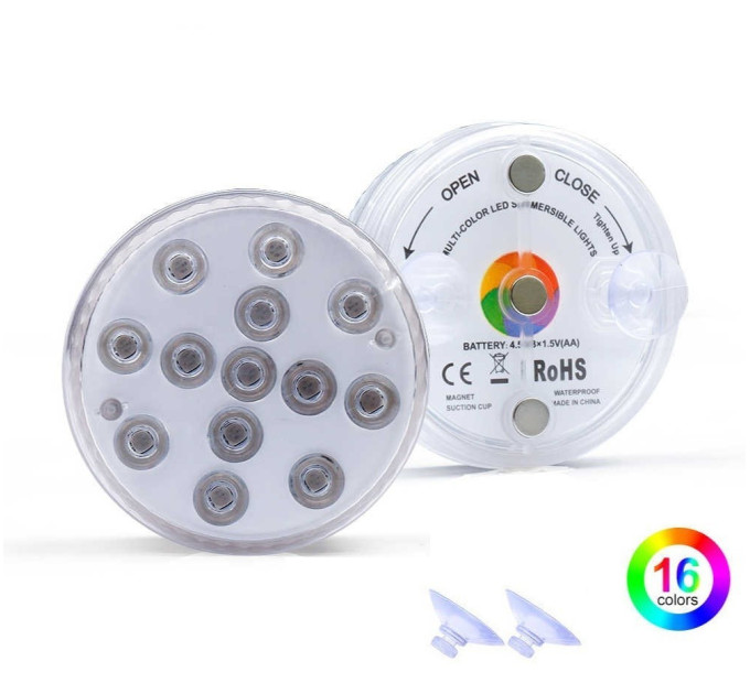 Універсальне світлодіодне підсвічування з пультом Rainbow Light Show RGB 13 LED водонепроникний світ