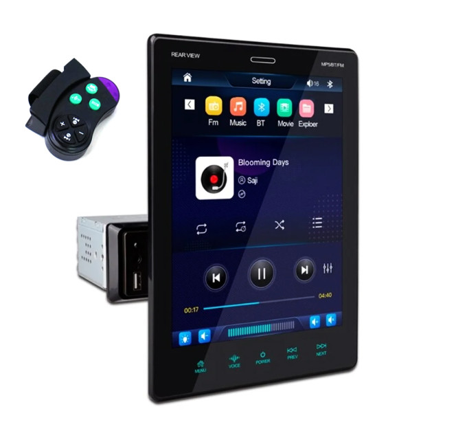 Автомагнітола 1Din з екраном 9.5 Tesla Style 9510A на Android 2Ram+16Gb Storage