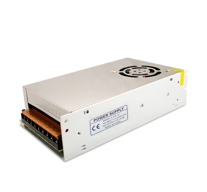 Імпульсний блок живлення 12V/20A метал NEW Switching Power Supply