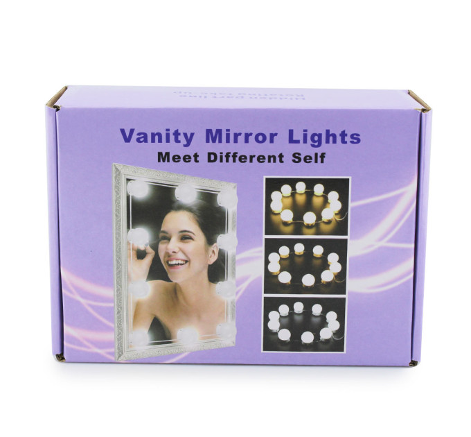 Лампочки для гримерного дзеркала 3 режими LED 10 шт VANITY MIRROR LIGHTS